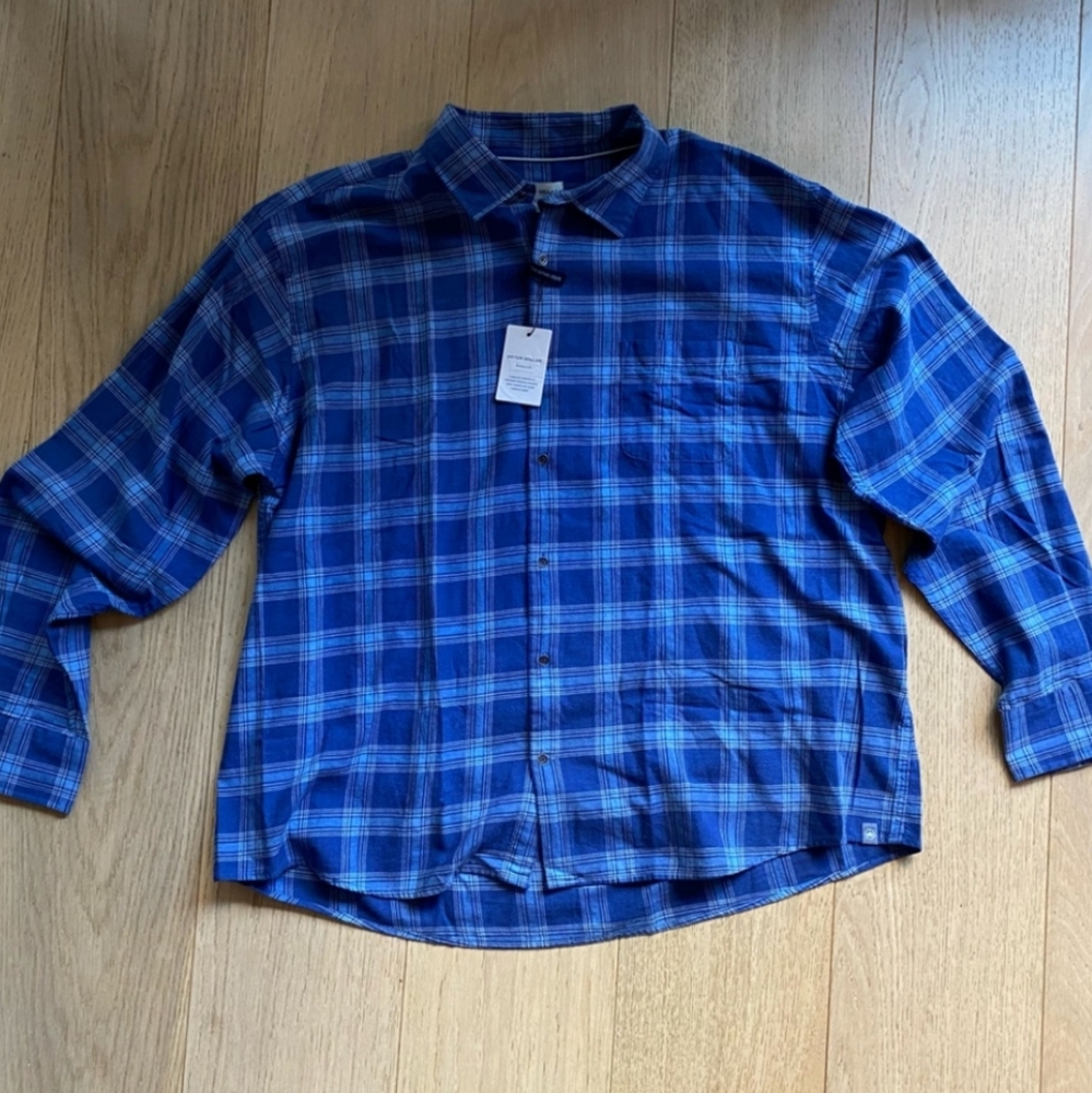 Peter Millar Hang GliderPlaid Cotton Sport Shirt Size XXL - Picture 2 of 7